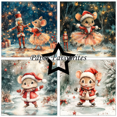 Christmas Mouse 6x6 Paperpack - Paper Favourites